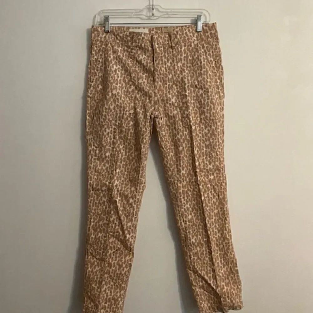 Anthropologie wanderer leopard print utility pants, size  29